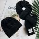 Black Knit Cap & Scarf Set