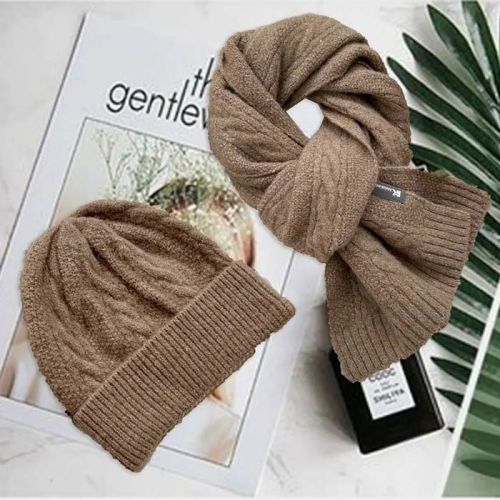 Knit Cap & Scarf Set