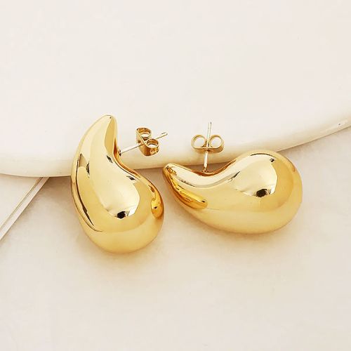 Tear Drop Earrings-Gold
